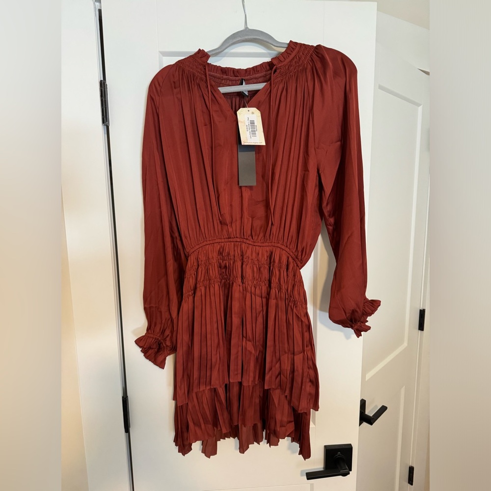 Boutique dress brand new with tags, rust in color